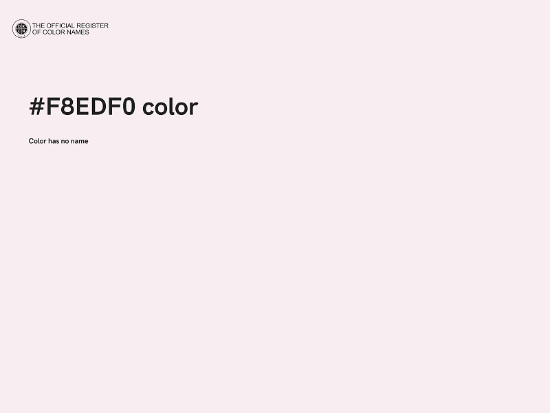 #F8EDF0 color image