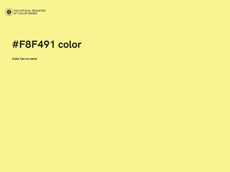 #F8F491 color image