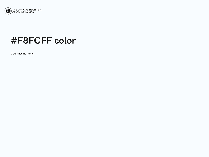 #F8FCFF color image