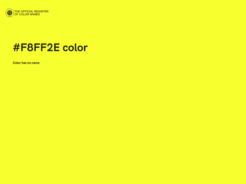 #F8FF2E color image