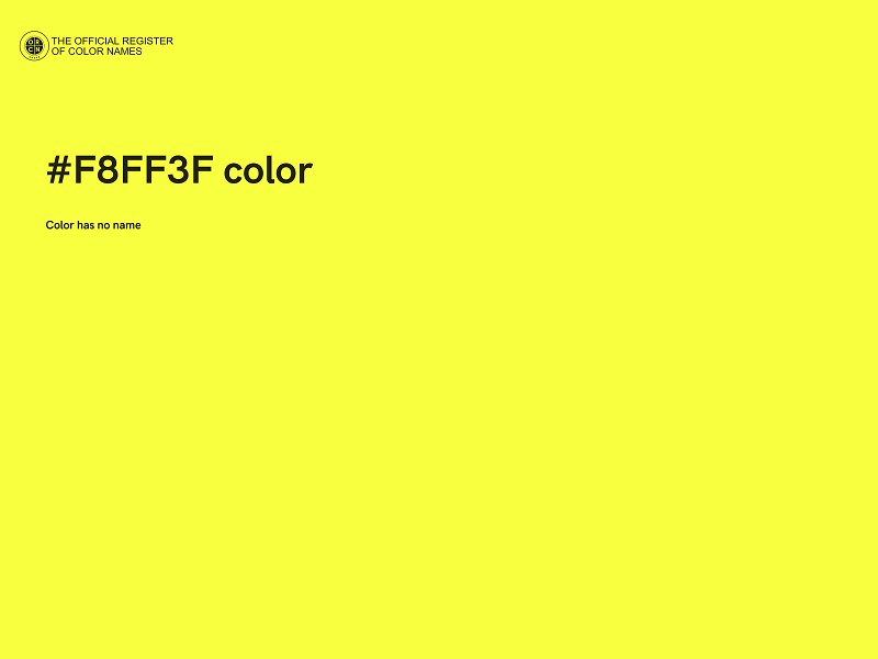 #F8FF3F color image