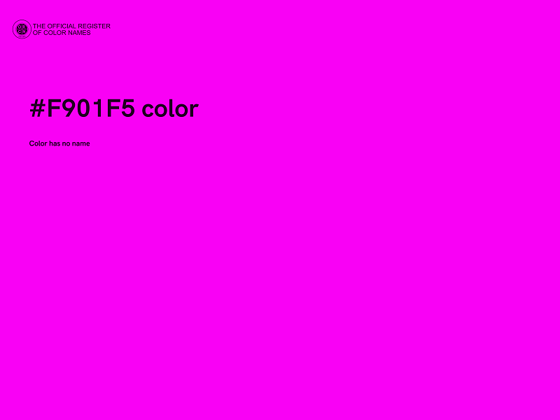 #F901F5 color image