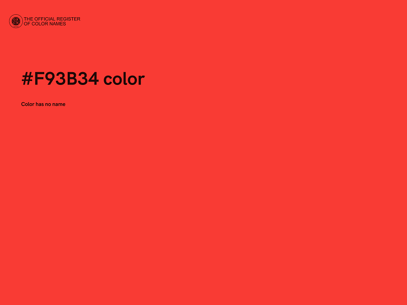 #F93B34 color image