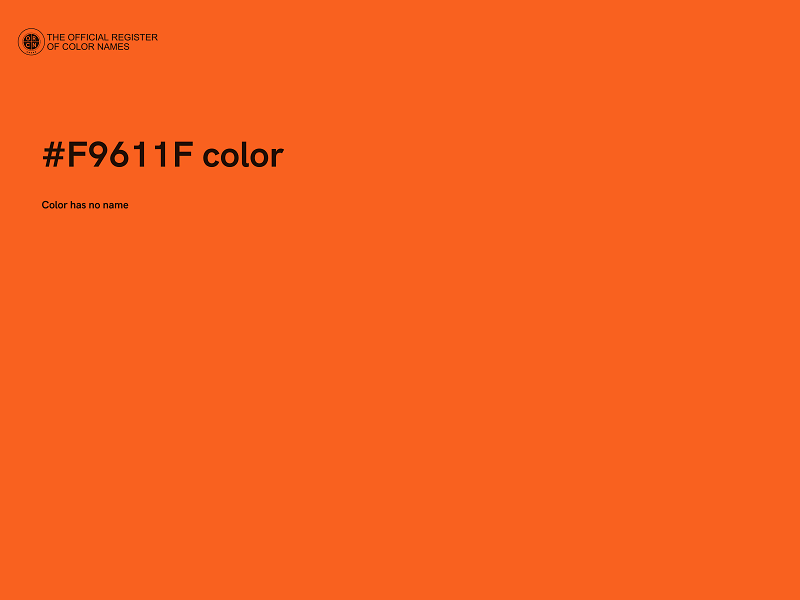 #F9611F color image