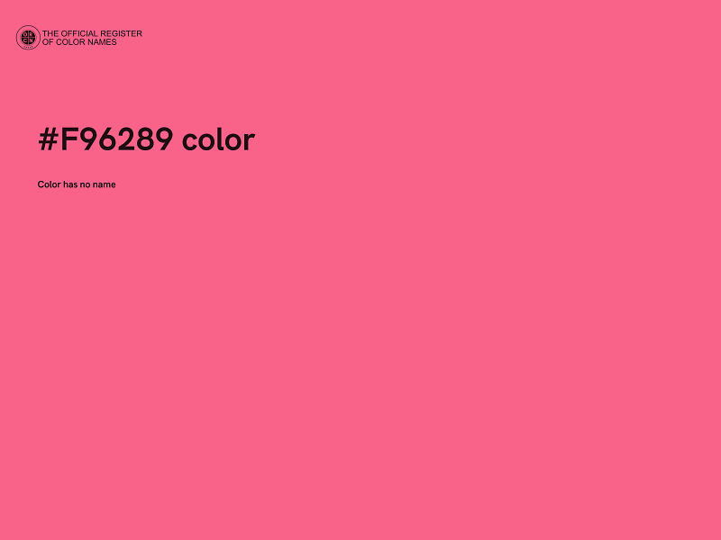 #F96289 color image