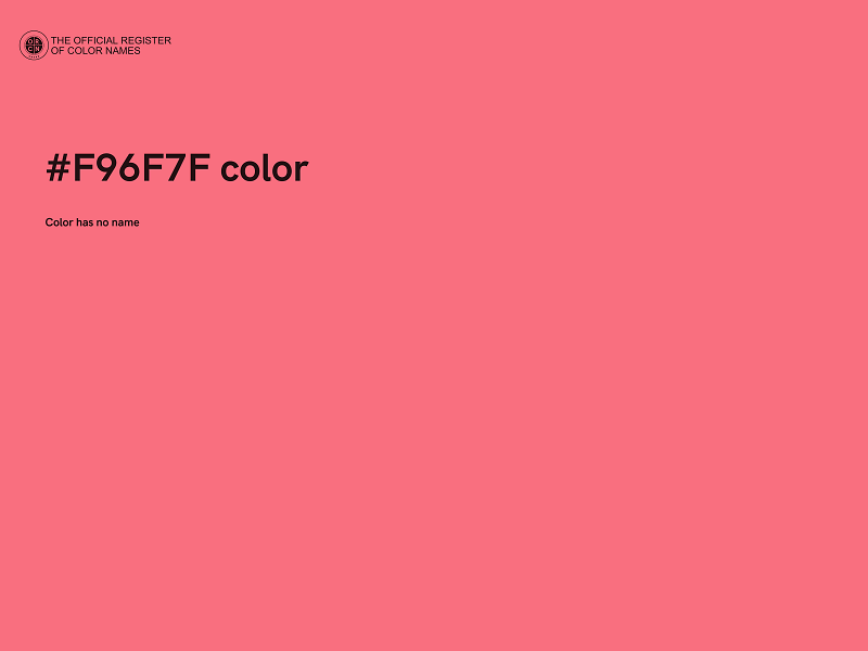 #F96F7F color image