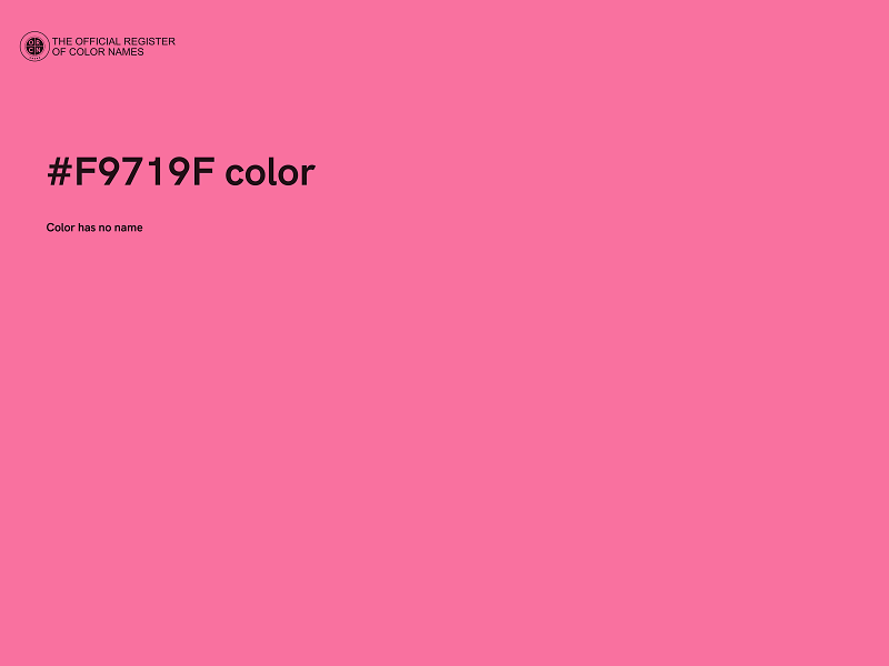 #F9719F color image