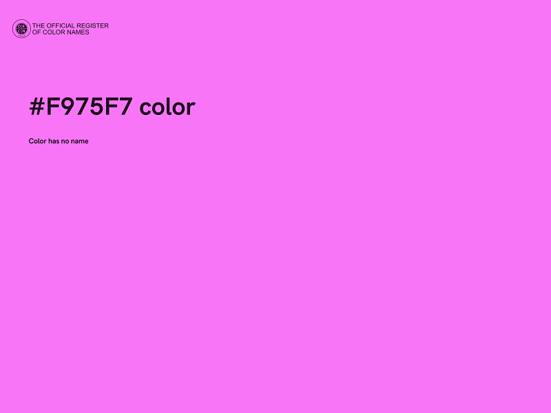 #F975F7 color image