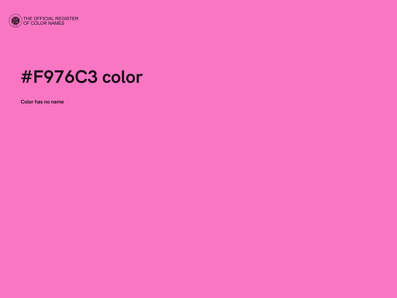 #F976C3 color image