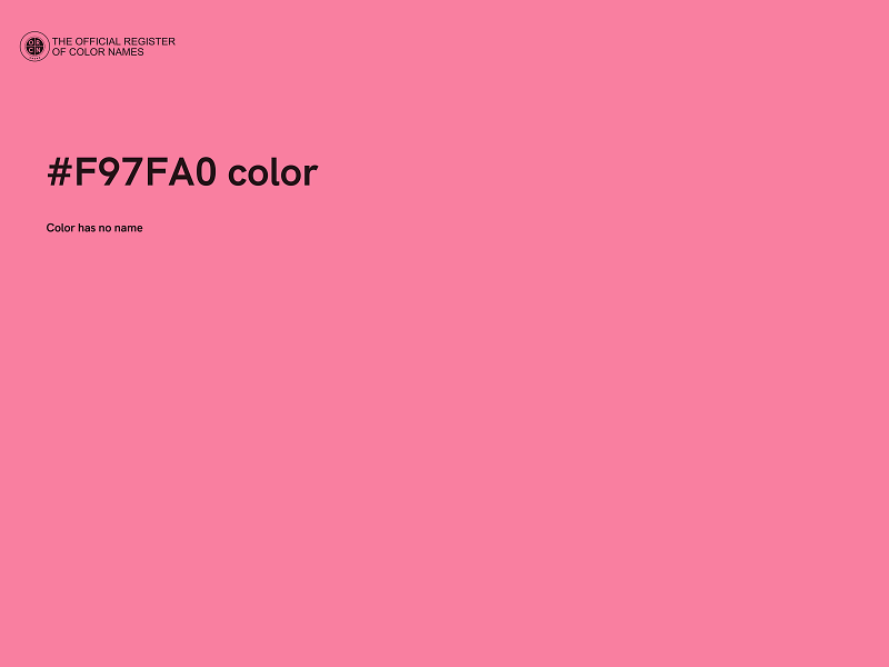 #F97FA0 color image