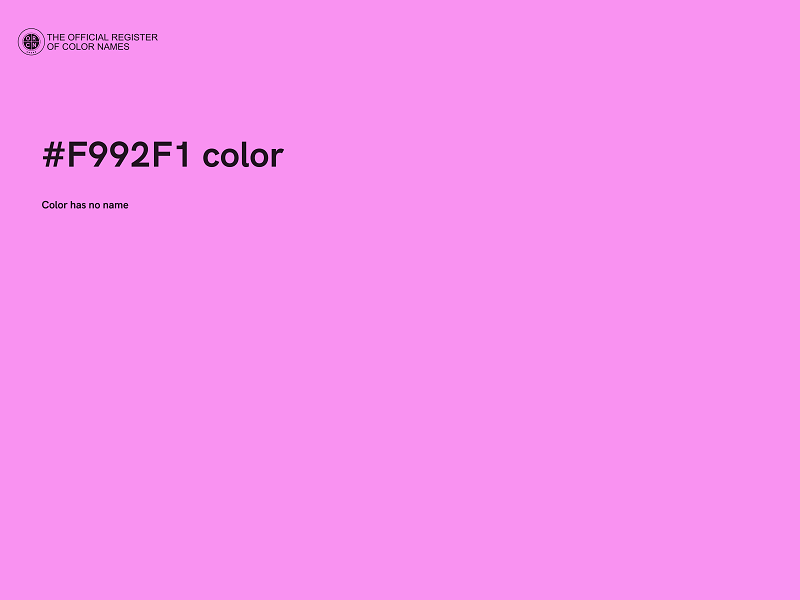 #F992F1 color image