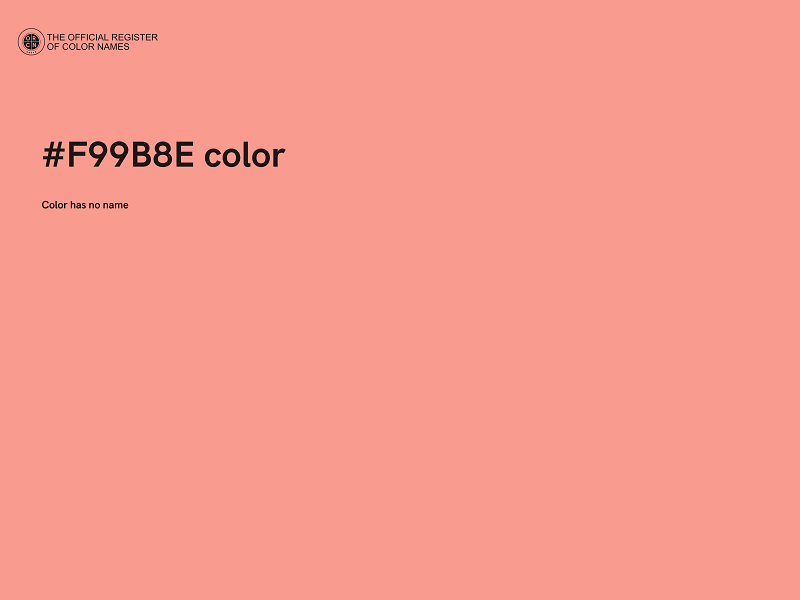 #F99B8E color image