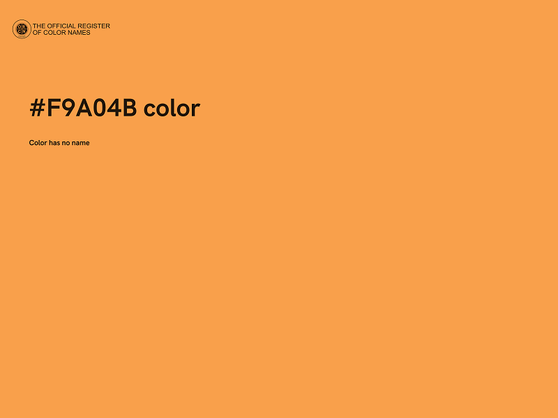 #F9A04B color image