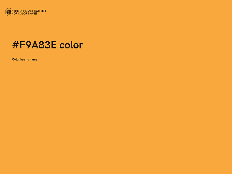 #F9A83E color image