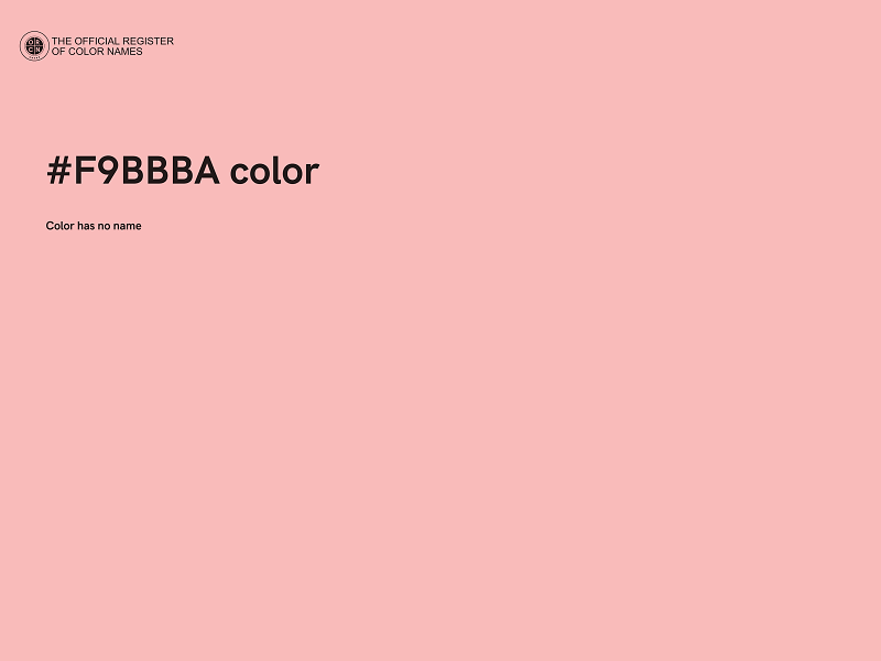 #F9BBBA color image