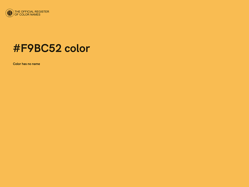 #F9BC52 color image