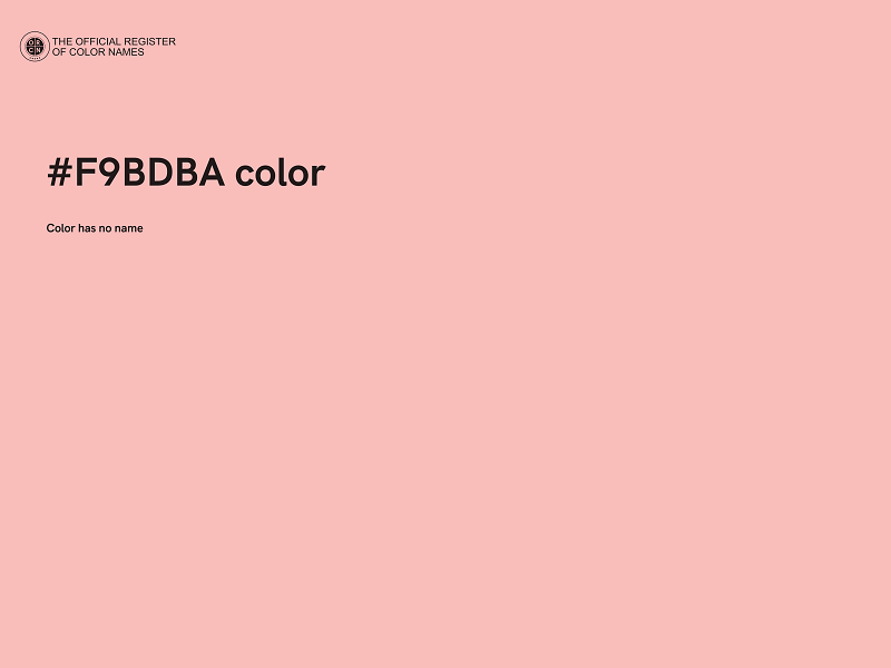 #F9BDBA color image