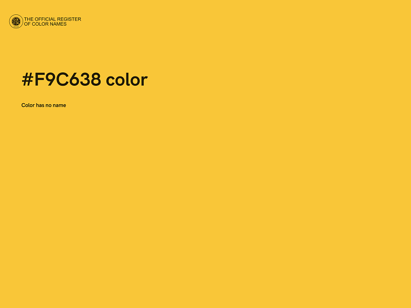 #F9C638 color image