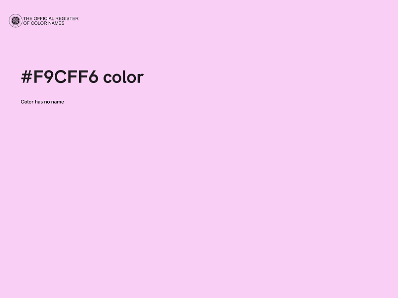 #F9CFF6 color image