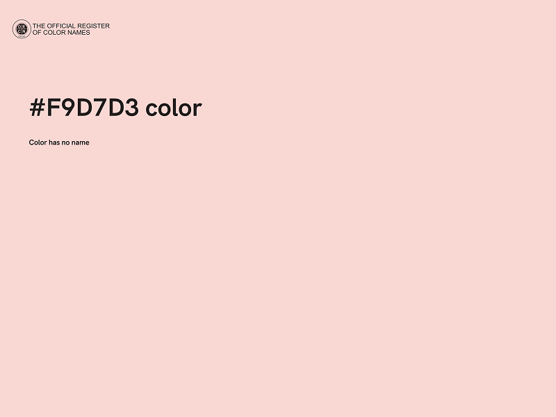 #F9D7D3 color image