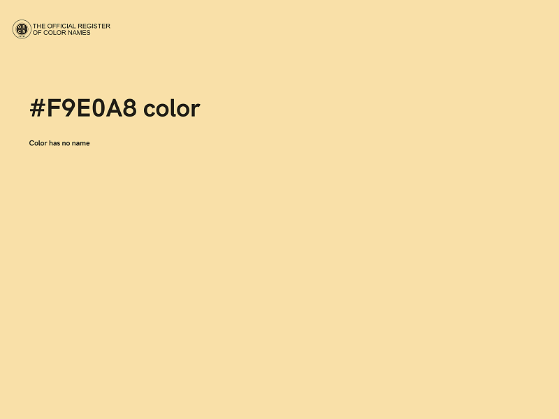 #F9E0A8 color image