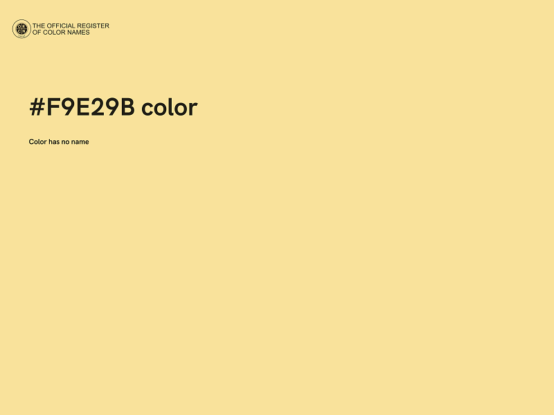 #F9E29B color image