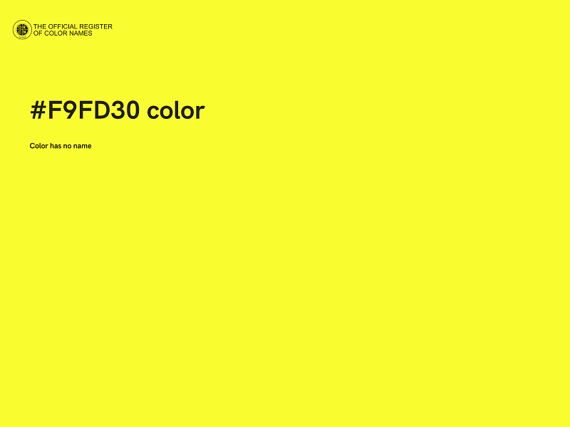 #F9FD30 color image