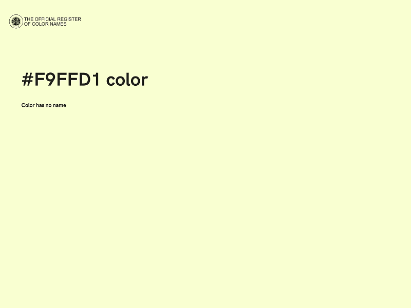 #F9FFD1 color image