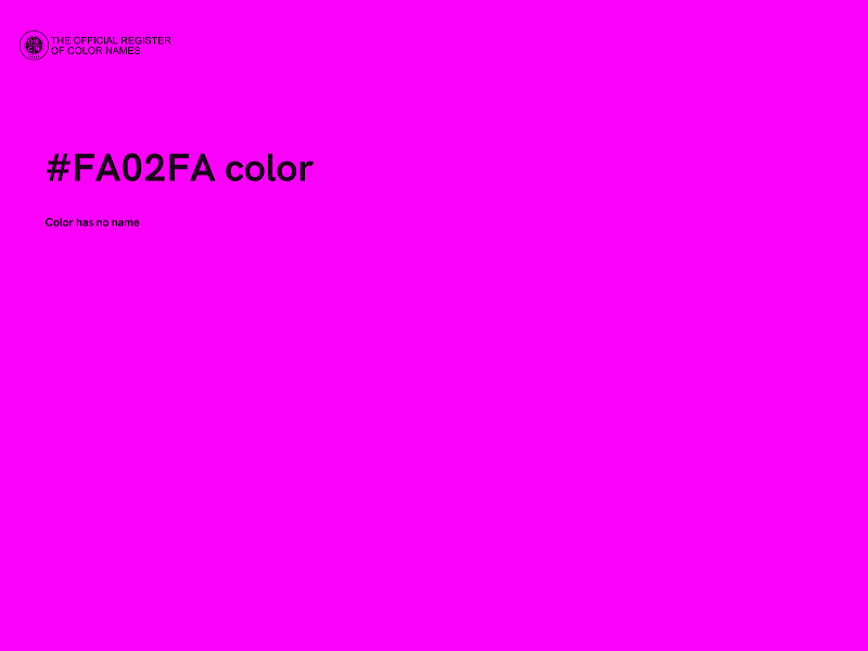 #FA02FA color image