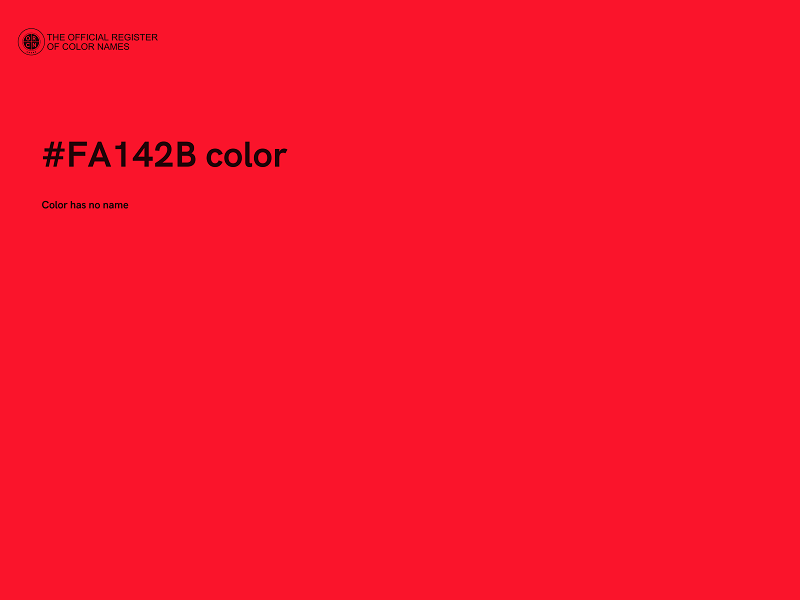 #FA142B color image