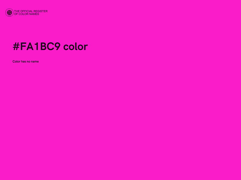 #FA1BC9 color image