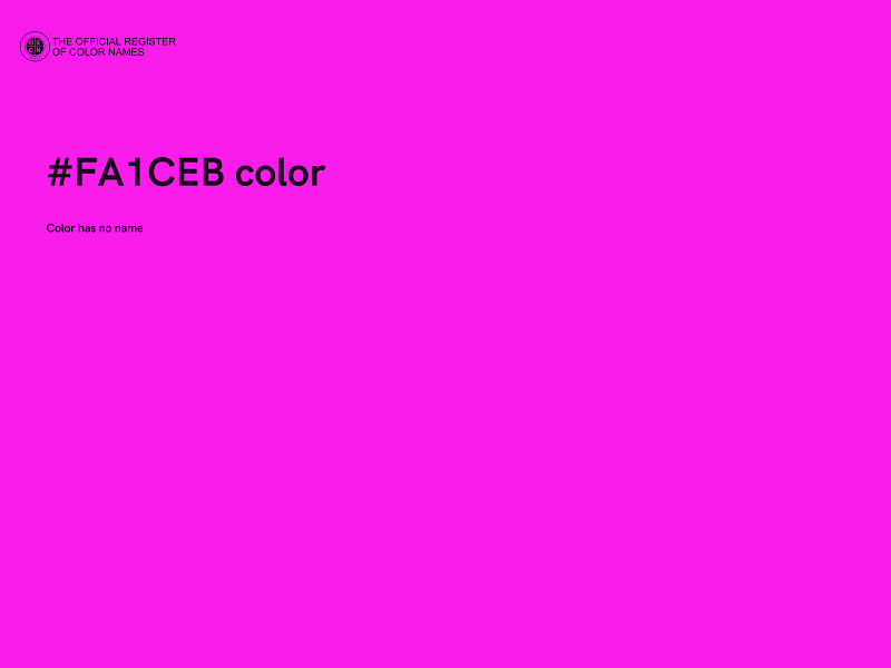 #FA1CEB color image