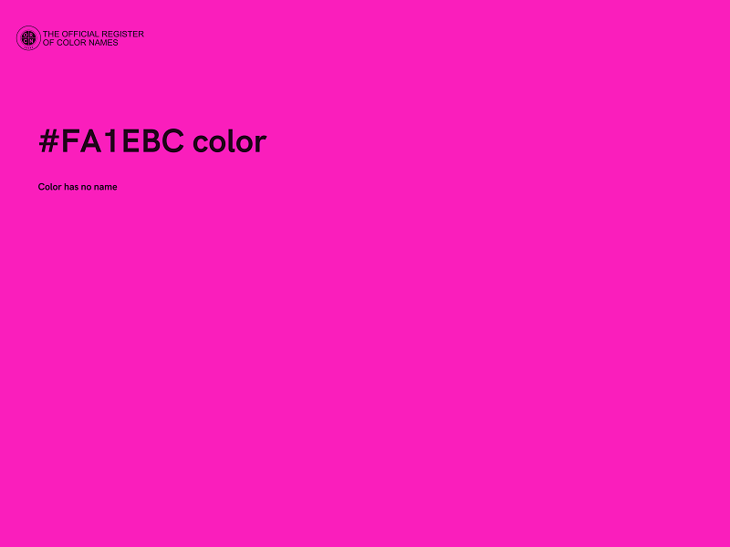 #FA1EBC color image