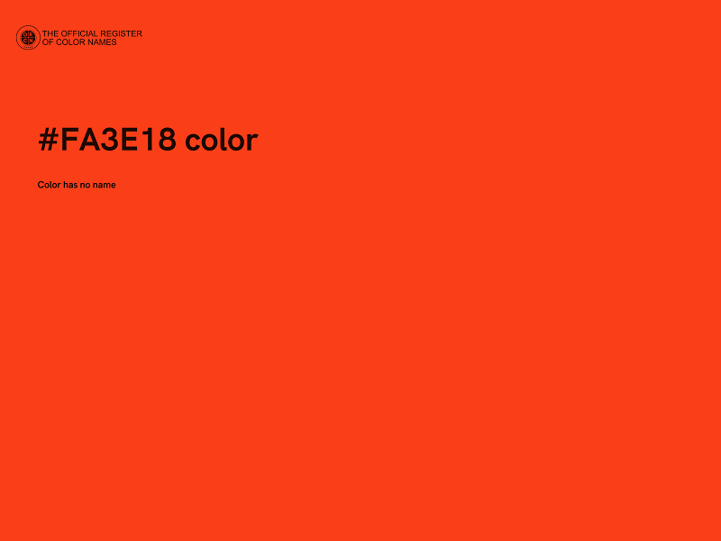 #FA3E18 color image