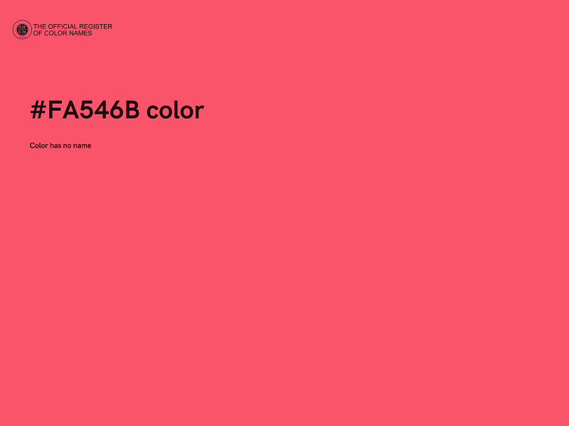 #FA546B color image