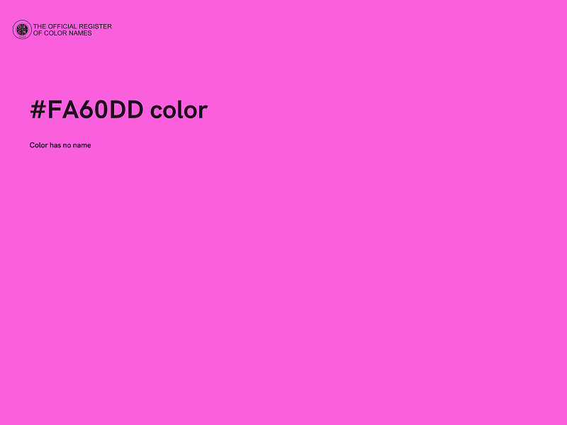 #FA60DD color image