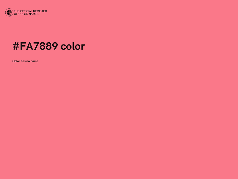 #FA7889 color image