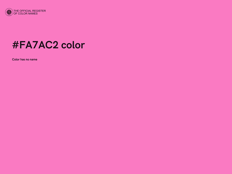 #FA7AC2 color image