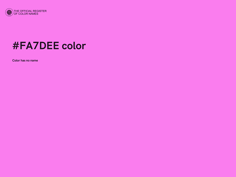 #FA7DEE color image