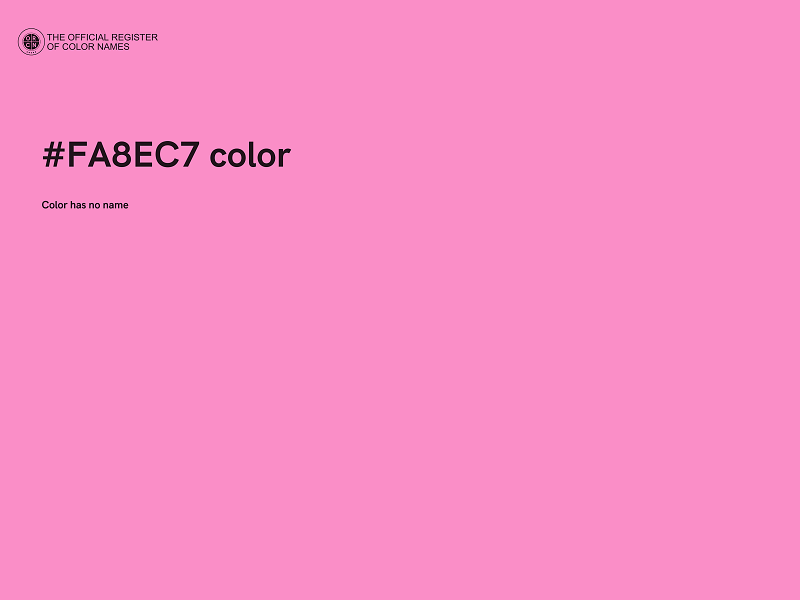 #FA8EC7 color image