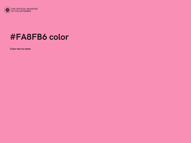 #FA8FB6 color image