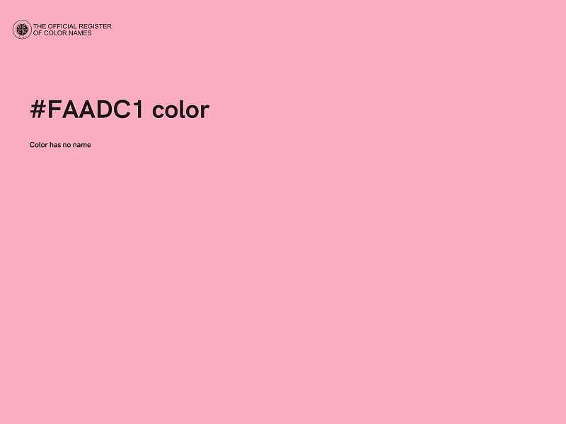 #FAADC1 color image