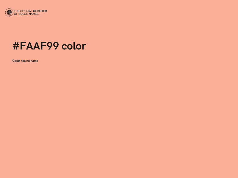 #FAAF99 color image