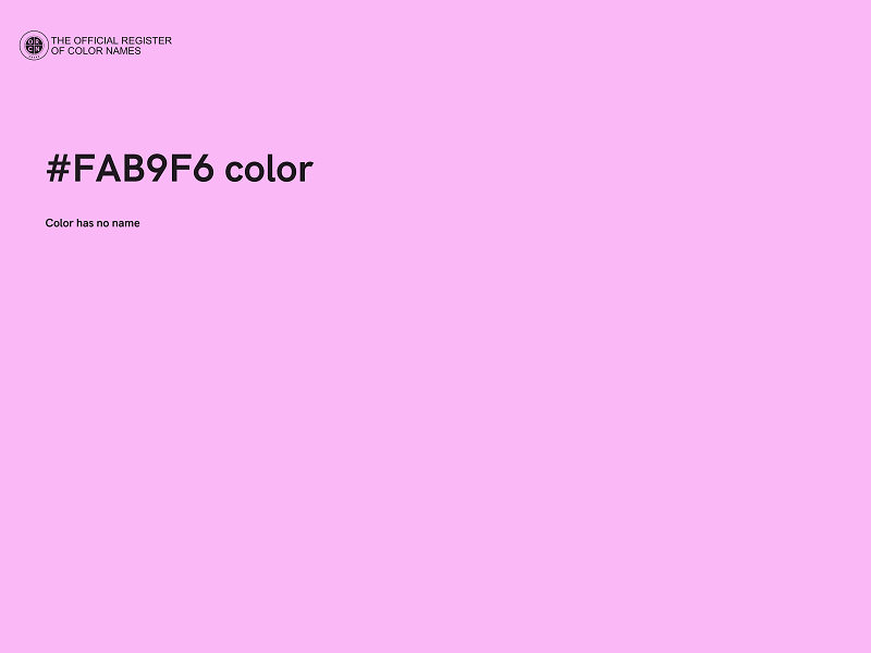 #FAB9F6 color image