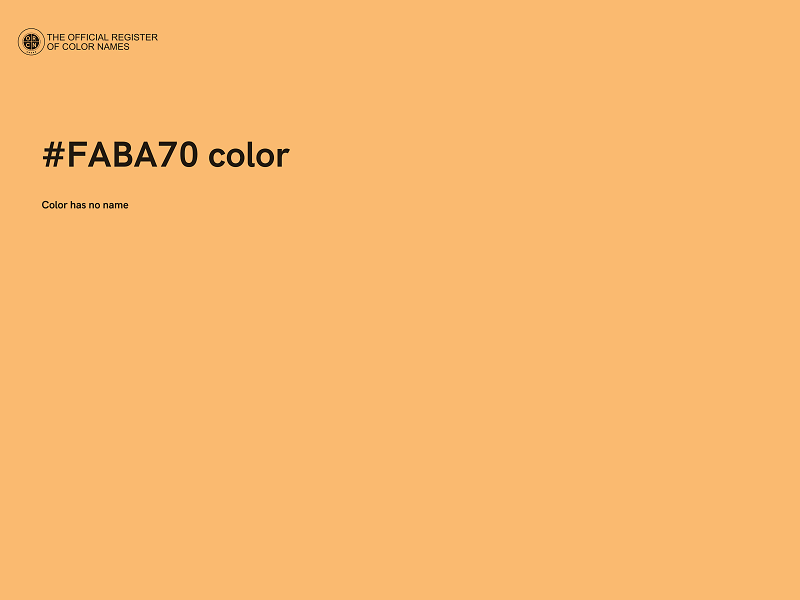 #FABA70 color image