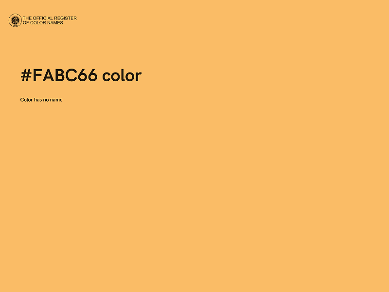 #FABC66 color image