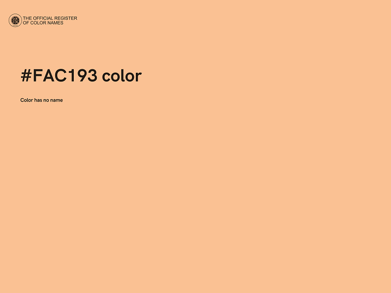 #FAC193 color image