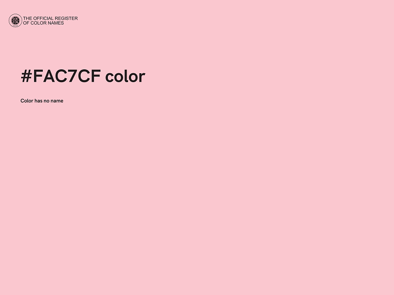 #FAC7CF color image