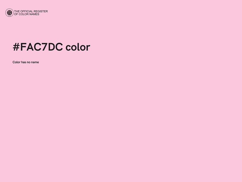 #FAC7DC color image