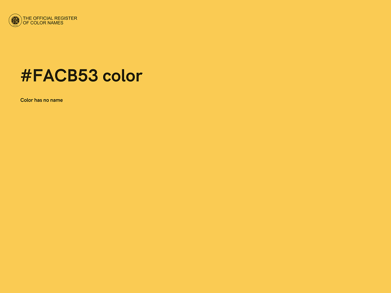 #FACB53 color image